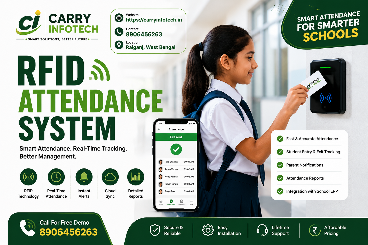 RFID Attendance System for Schools and Colleges