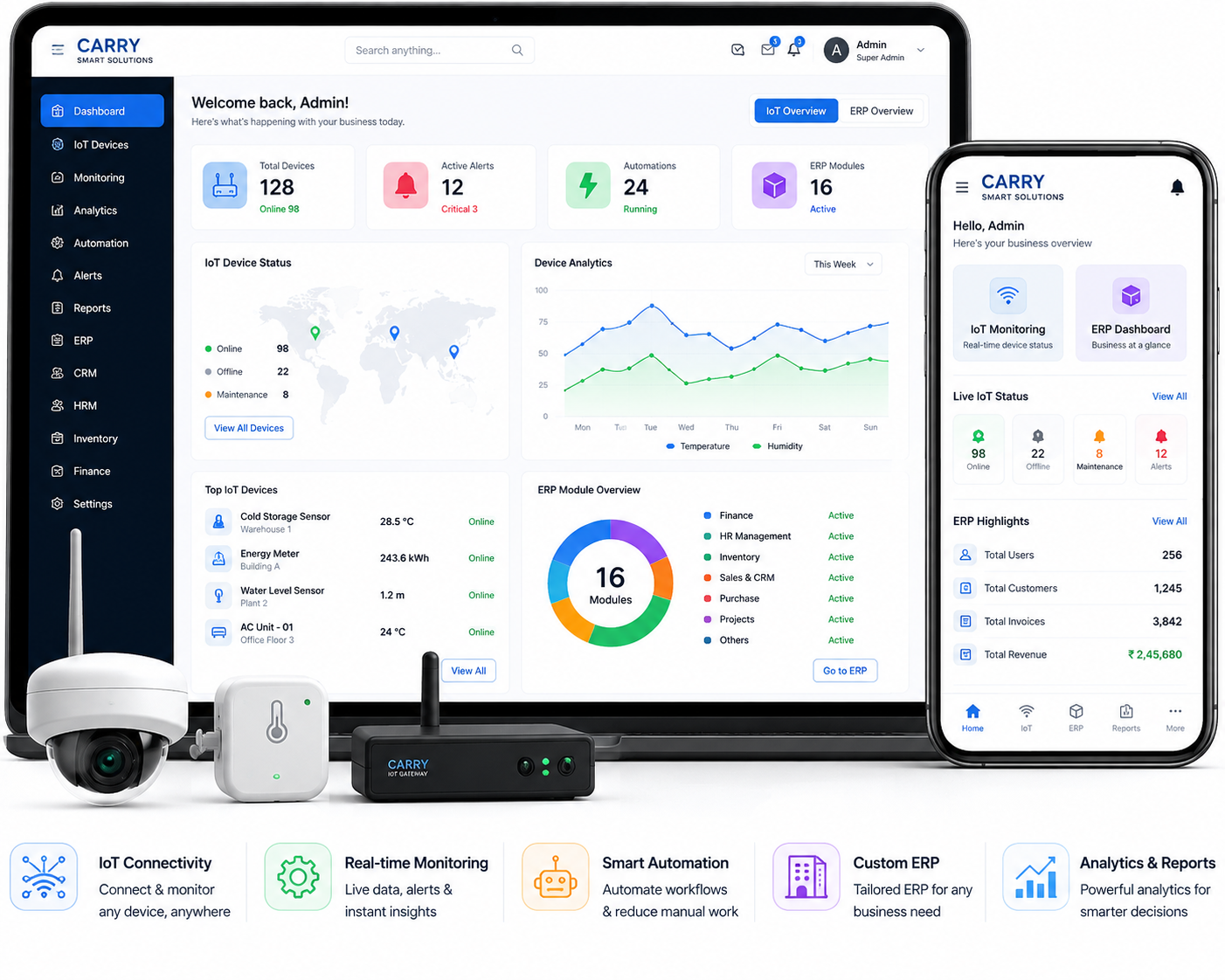 Carry IoT & Custom ERP